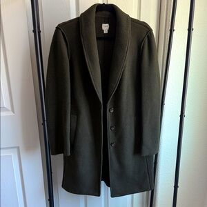 J. Crew Dark Green Trench Coat